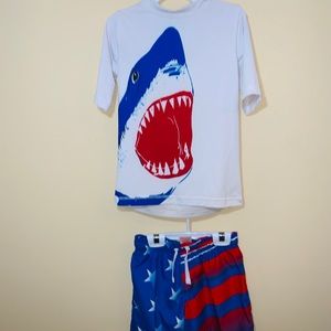 Boy swimming set